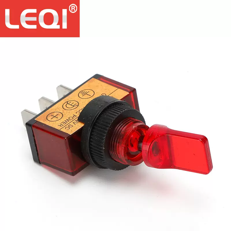 钮子开关ASW-14D-12V-30A LED带灯钮子开关 汽车摇臂开关大电流