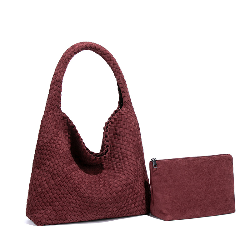 2026 New European & American Retro Large Capacity Hobo Bag, Lazy Style Tote Shopping Bag, Suede Underarm Bag For Women - Thumbnail 6