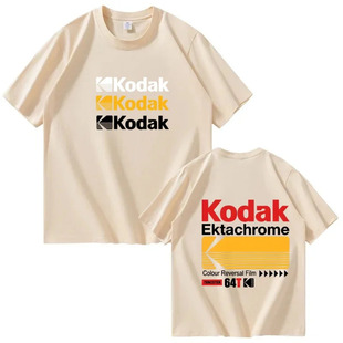 New 2026 Kodak T-shirt Summer Brand Bestseller Cotton