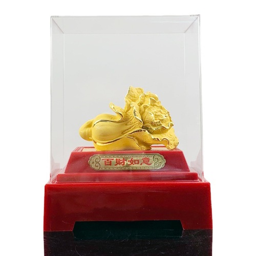 Newly Launched Feathery Sand Gold Elegant Fortune Telling Ornament Creative Business Activity Promotion Promotional Gift Wholesale