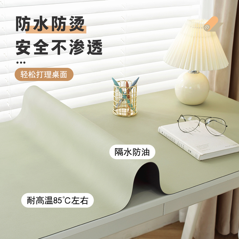 Tapete de cuero inodoro y ecológico específico para jardín de infantes, tapete de protección para escritorio de PU impermeable y resistente al aceite, sin necesidad de lavado, para estudiantes de primaria y secundaria