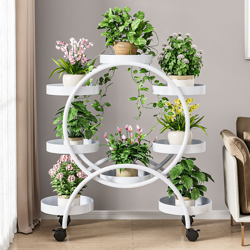 升级白色-加粗加厚8盆【送万向轮】✓☆