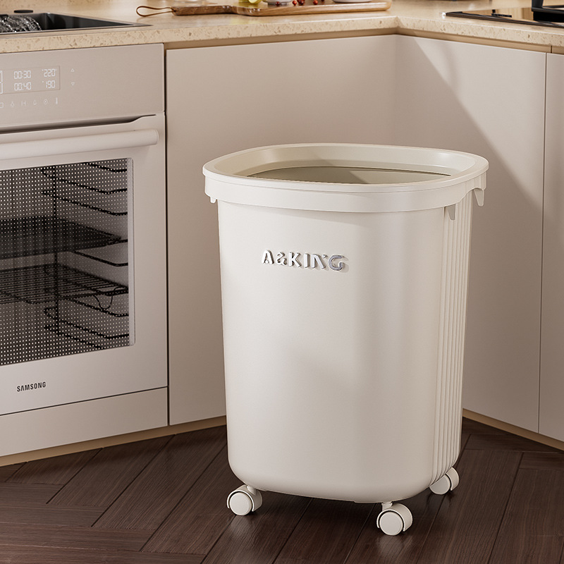 Con ruedas, contenedor de basura móvil 2025, nuevo estilo de sala de estar, inodoro, cocina, rueda de alta calidad, lujo ligero y de alta calidad