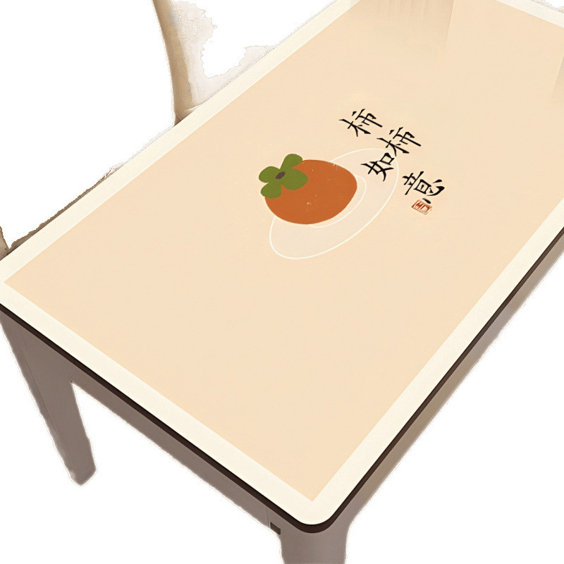 Tapallas de mesa impermeables a prueba de agua a prueba de aceite sin lavado a prueba de quemaduras almohadilla de mesa de vidrio suave sensación de lujo ligera tapallas de mesa de té almohadilla de mesa