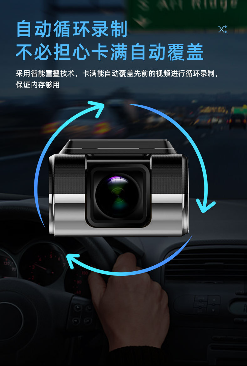 Cross-border special for usb recorder large screen navigation HD wiring-free with ADAS driving recorder in stock