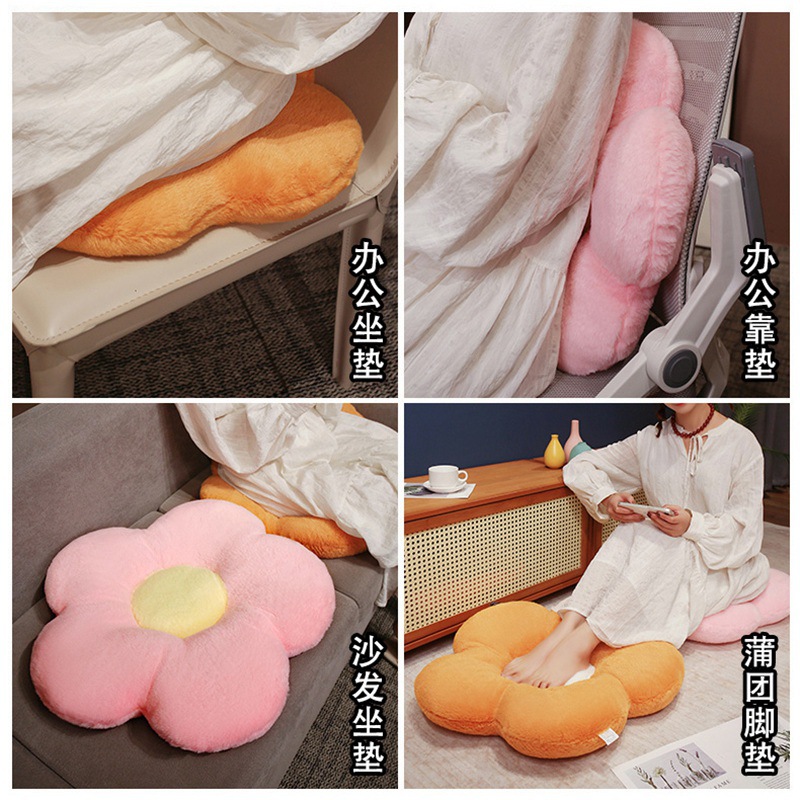 Lindo cojín de flores, peluche, almohada de girasol, almohada para dormir para niñas, muñeca de trapo, cama de muñeca al por mayor