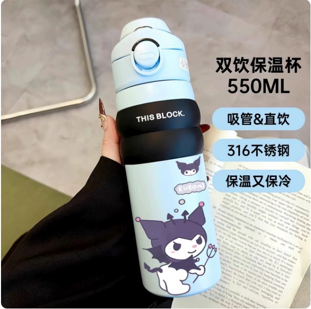 Hello Kitty, портативное стеклянное нержавеющее стальное изделие для воды, 2025 год, нержавеющая сталь AISI 304
