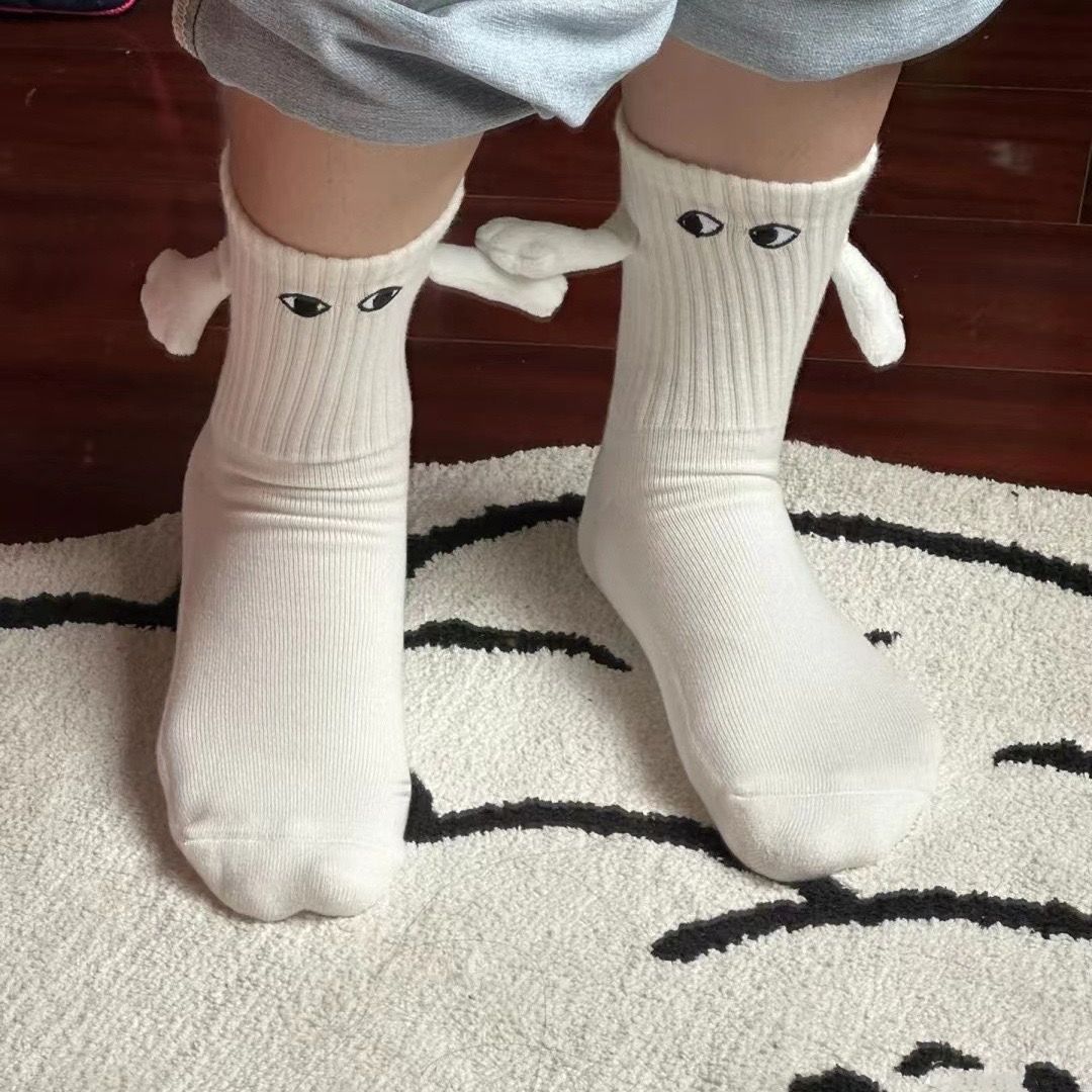 Cartoon Style Style Unisex Cartoon Style  Face Spandex Polyester Cotton Crew Socks A Pair
