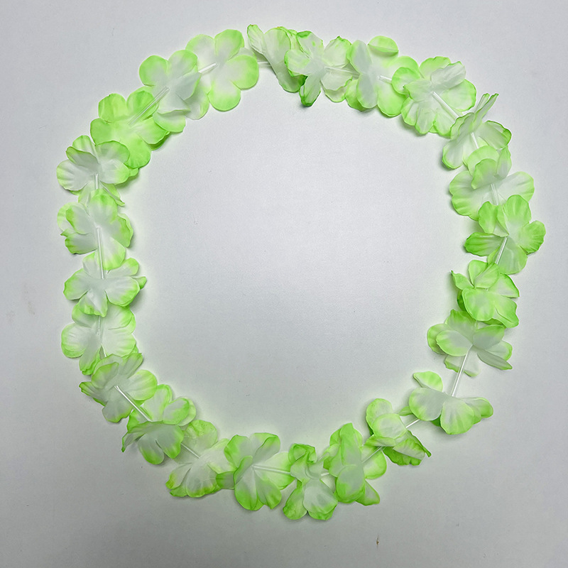 24 pares de pétalos de fiesta Hawaiian gran guirlanda hula vestir accesorios festivales collar de pétalos de color guirlanda