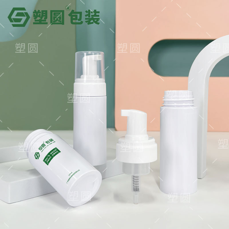 Botella espumadora PET para limpiador facial