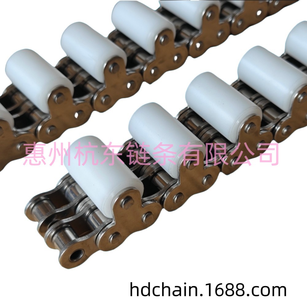 链条带顶置滚轮RF2040R-2LTR耐用C2082C2062 C2052双节距顶滚链条