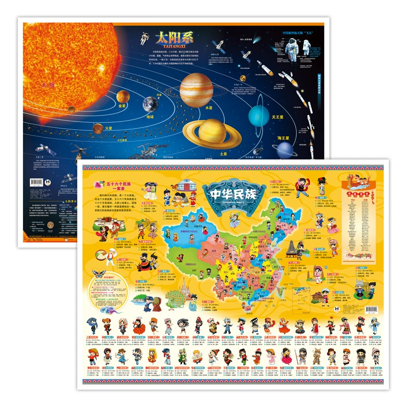 Chinese card, flip chart for kindergarten for elementary school students