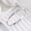 【24】Steel color rectangular row of diamonds