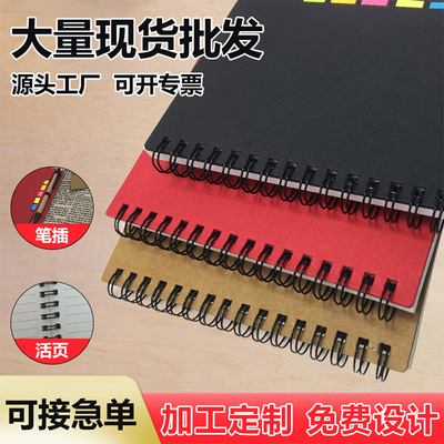 20 Manufactor supply Kraft paper The coil Free of charge design to work in an office Notepad advertisement gift Loose-leaf notebook