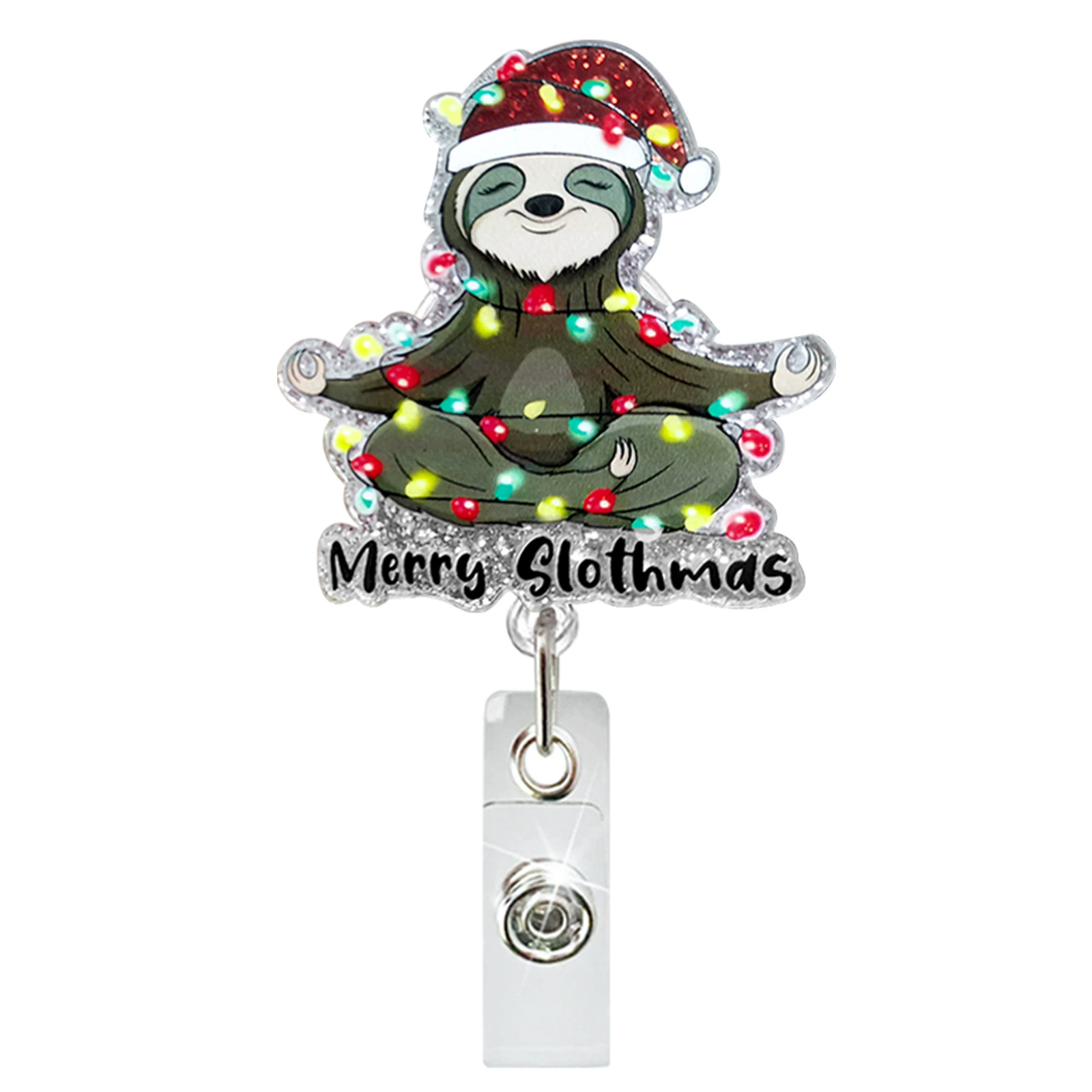 Christmas acrylic adjustable dinosaur, rotating badge, crocodile