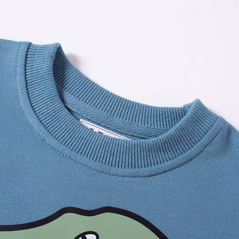 2023 nuevo suéter para niños dibujos animados dinosaurio tridimensional estilo coreano niños algodón ropa para niños al por mayor entrega de una sola pieza image 5