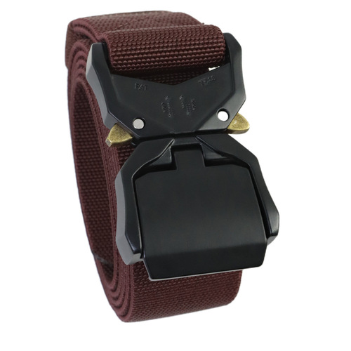 Wholesale Men's Cobra Tactical Belt 3.8cm New Double Quick Release Aluminum Buckle Nylon Belt