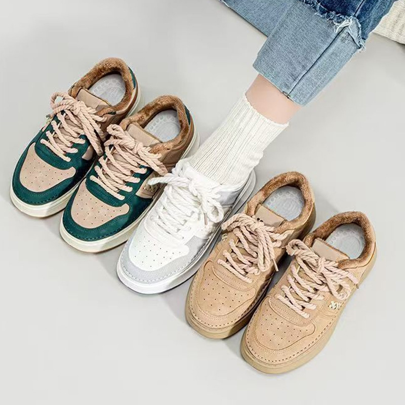 Pull Back Men's Sneakers 2025 Autumn and Winter New Wheat-Colored Couple's Air Force Style Trendy Casual Sports Shoes Wholesale