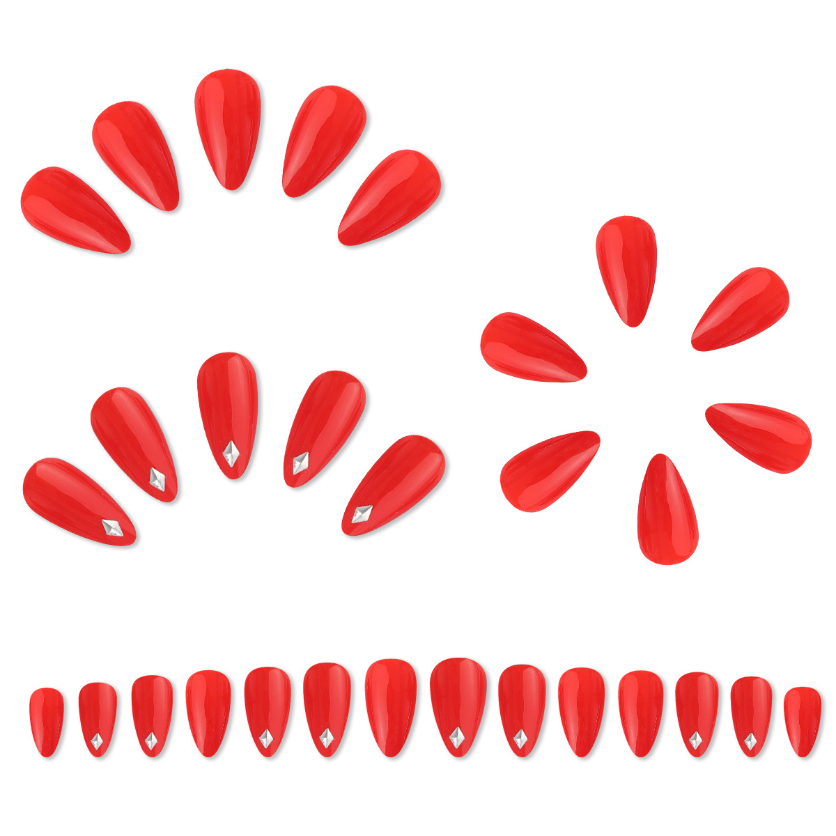 Desgaste de uñas de alto sentido 2022 nuevo parche de uñas pieza de uñas desgaste terminado pegatina de uñas corto