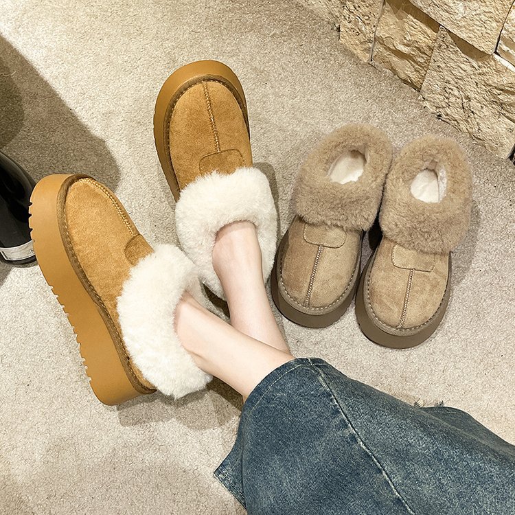 Warm boots platform, shoes, 2023 collection