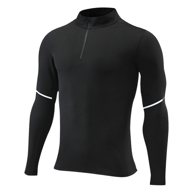Nueva media cremallera ropa de secado rápido apretado alto elástico collar de soporte ropa de golf al aire libre correr ropa de entrenamiento Camiseta de manga larga