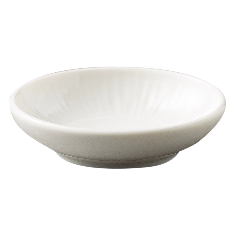 Чисто белое керамическое маленькое блюдо Отель Ресторан стол посуда круглый вкус блюдо соус масло блюдо горячий горшок погружение приправа блюдо