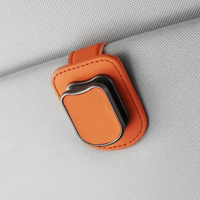 Storage for Sunglasses, Car Glasses Clip/Bill Clip - orange