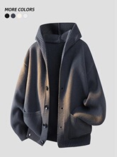 W 27984 Hooded Knit Sweater Jacket ��ñ��֯���� �羳��Ӧ
