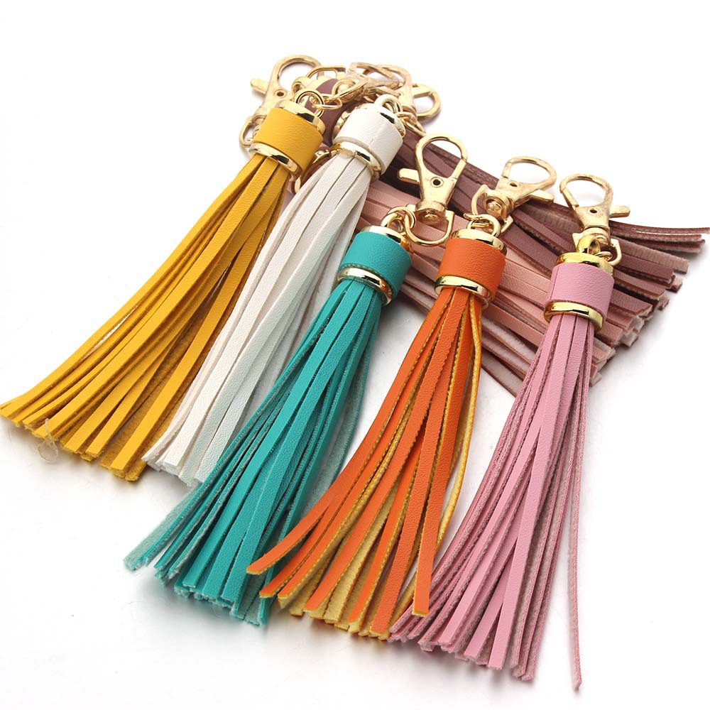 polyurethane silicone bag decoration with tassels