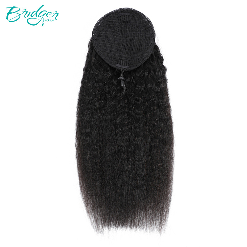 wig drawstring ponytail Drawstring Ponytail real hair straight ponytail_voghion.com