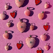 跨境新款欧美爱心项链吊坠配件饰品配饰批发多款DIY设计项链吊坠