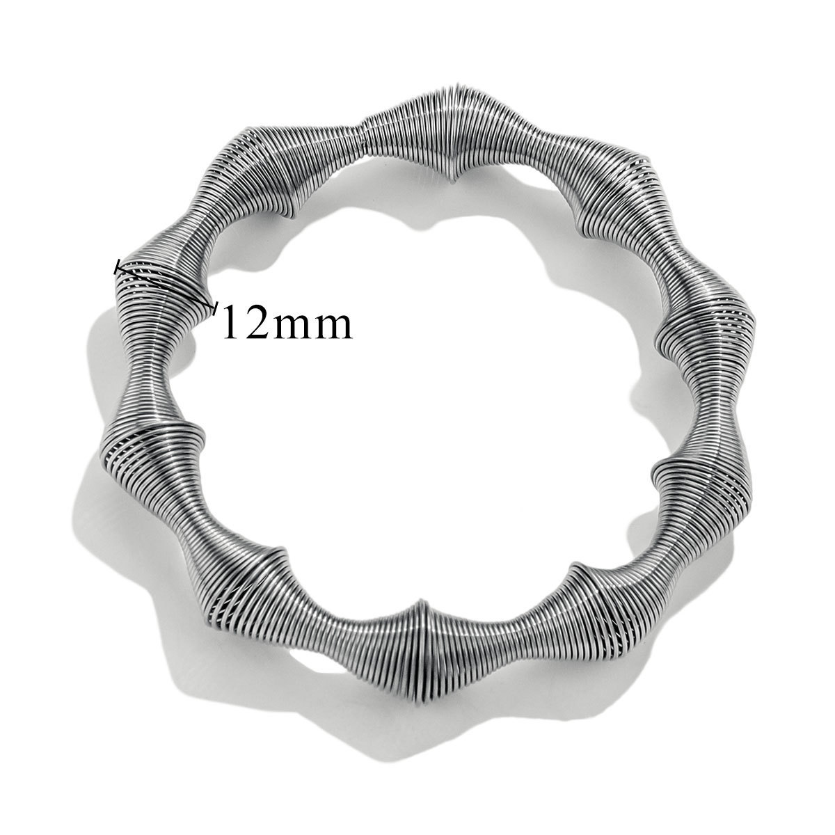 Europa y los Estados Unidos transfronterizos nuevos aberturas de acero de titanio chapado en oro pulseras de malla de acero inoxidable ajustable en forma de C pulseras de acero inoxidable para hombres y mujeres al por mayor