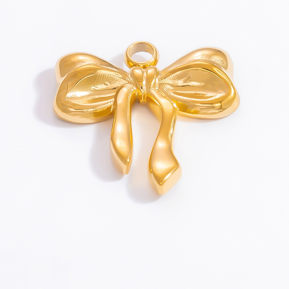4g Weight 0.03µm-0.05µm Gold Plating Thickness PVD Coated Gold Plating Process Pendant Jewelry Making Type Real Gold Plated Plating Material 1 Piece Quantity 304 Stainless Steel Material Bow Knot Pattern Simple Style, Classic Style Style Waterproof Non Tarnish, Plating Craft 1 Piece 304 Stainless Steel PVD Coated Real Gold Plated Bow Knot Pendant DIY Jewelry Accessories 8