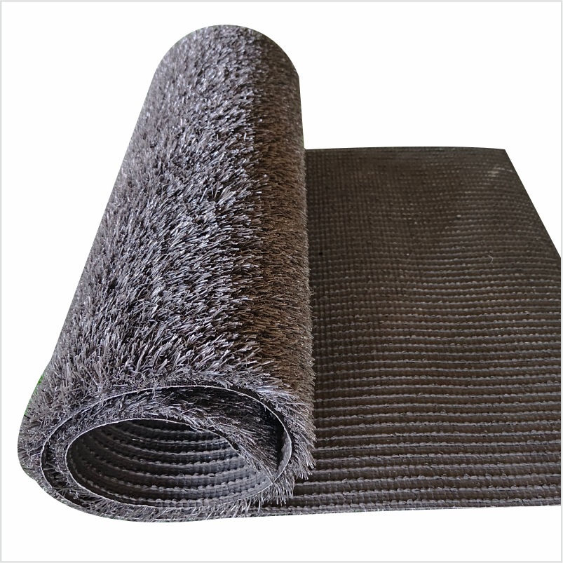 Césped artificial negro de alta gama de ingeniería recinto alfombra decoración gimnasio césped artificial césped falso