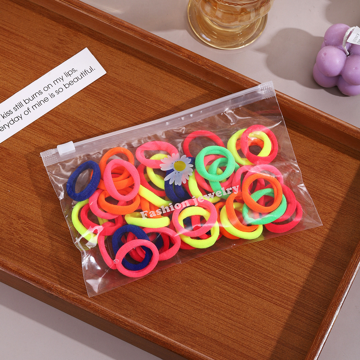 50 pieces of fluorescent color, about 3cm