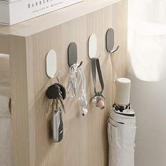 Stainless Steel Hooks Wholesale, Kitchen 304 Adhesive, No-Drill Design, Home Use, Bathroom Door Back Wall-Mounted, Traceless Clothes Hangers