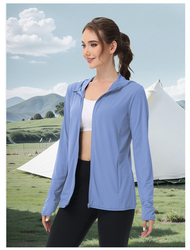 Summer Women's Large Size UV Protection Outerwear, Sun Protective Jacket, UPF 50+, Outdoor Long Sleeve, Export Model