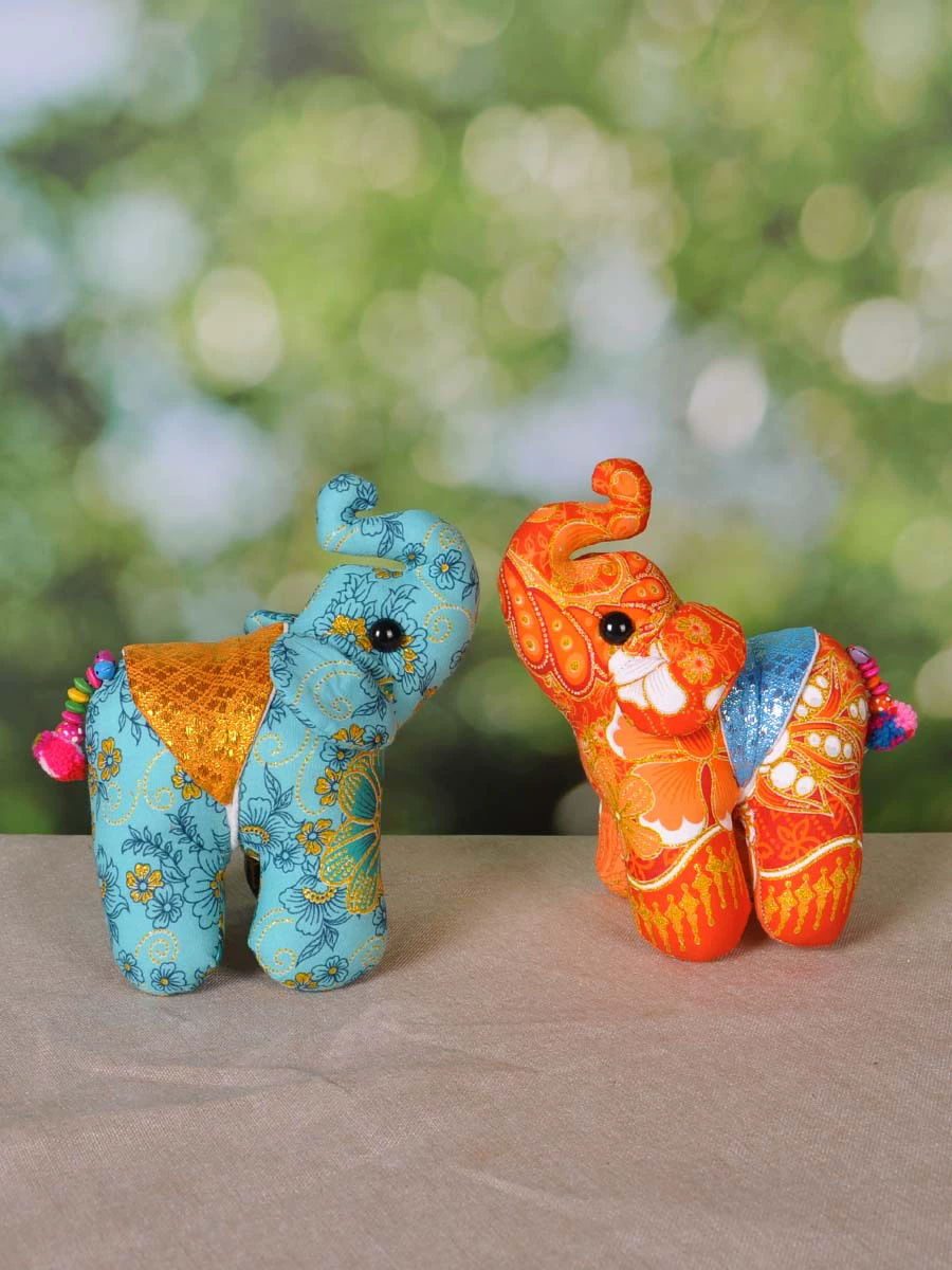 Тканевая кукла среднего размера, счастливый слон, декоративное украшение, красочная детская игрушка, Таиланд, Банан, подарок для путешествий