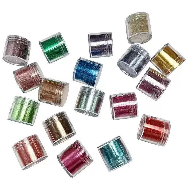 工厂直销10克18色DIY节日装饰金葱闪光粉亮片DIY填充材料礼盒装