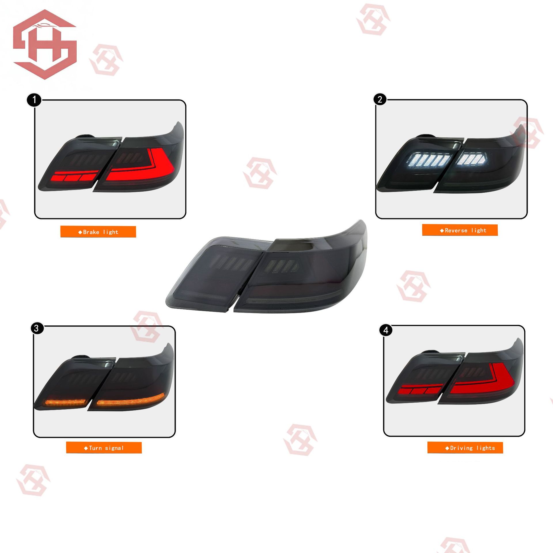 Suitable for Camry 07-11 (Us Version) Upgrade Kit Front Bumper Including Headlights and Tail Lights