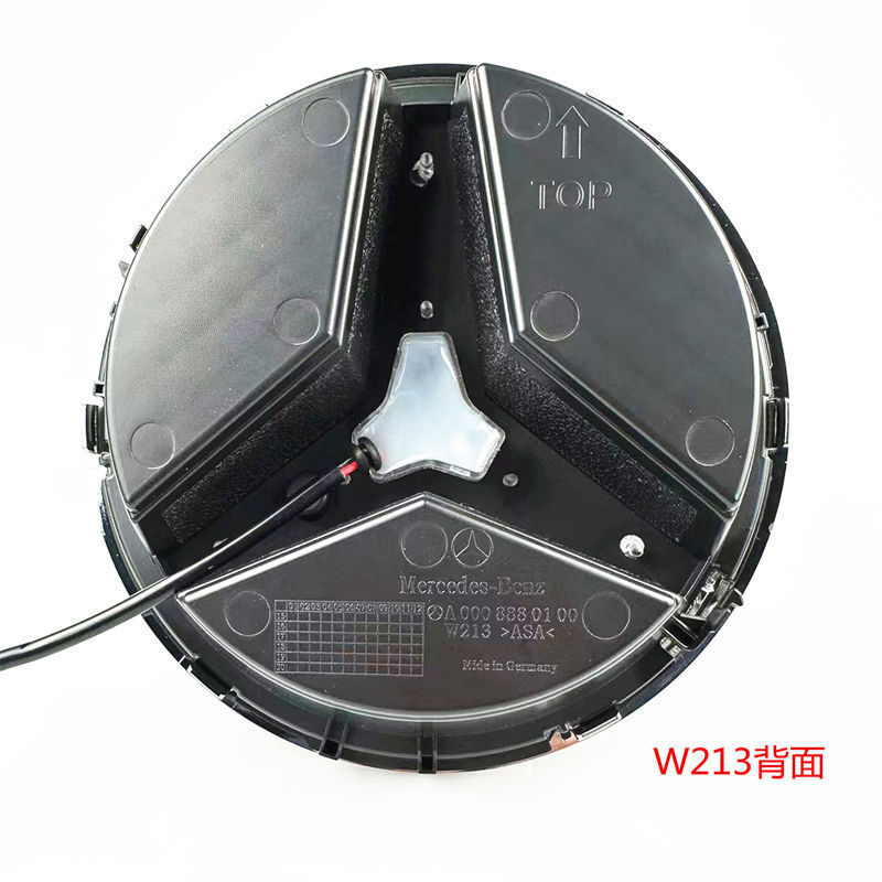 Suitable for Mercedes-Benz modified luminous LED middle net car logo A B C E GLK ML grade solid with light original car logo