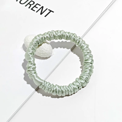Saç üçün rezinlər 4/6cm Large Size High-End Hair - 30mm-1cm-hair-tie-light-fruit-green