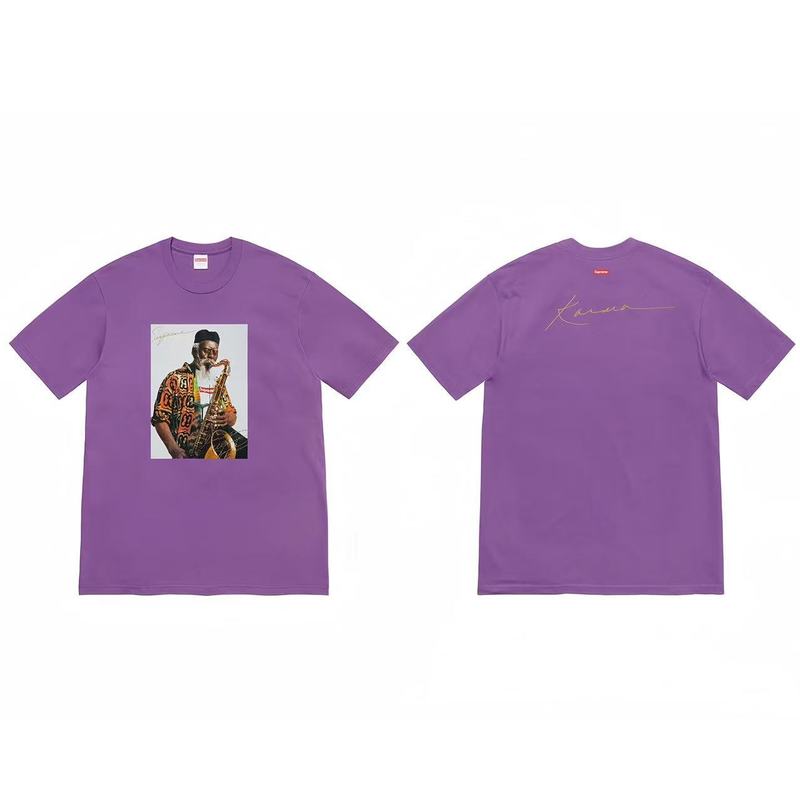 クロスボーダーファッションとトレンディなシュプリームレタープリントラウンドネック半袖ユニセックスストリートファッションTシャツドロップシッピング|undefined