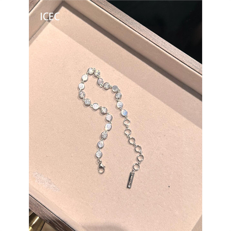 清冷感银色泡泡钻手链女款精致简约高级感手饰小众设计冷淡风手链|undefined