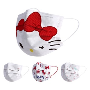 Hellokitty женский высокий цвет белый пыленепроницаемый милый взрослый Hello Kitty Sanrio одноразовая маска 2024
