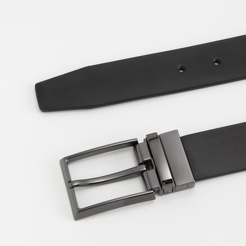 New 105 pattern split leather pin buckle belt Men's reversible leather casual fashion belt swivel buckle