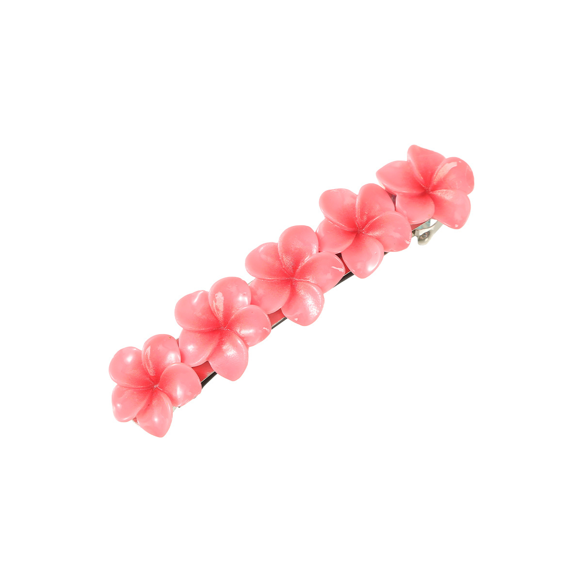 Cute Women's Mouth Flower Plumeria Resin Hair Clip display picture 3