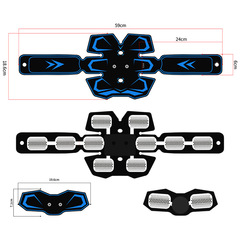 Cross-border massage fitness instrument pulse abdominal fitness device abdominal muscle patch EMS belt lazy muscle trainer sports belt