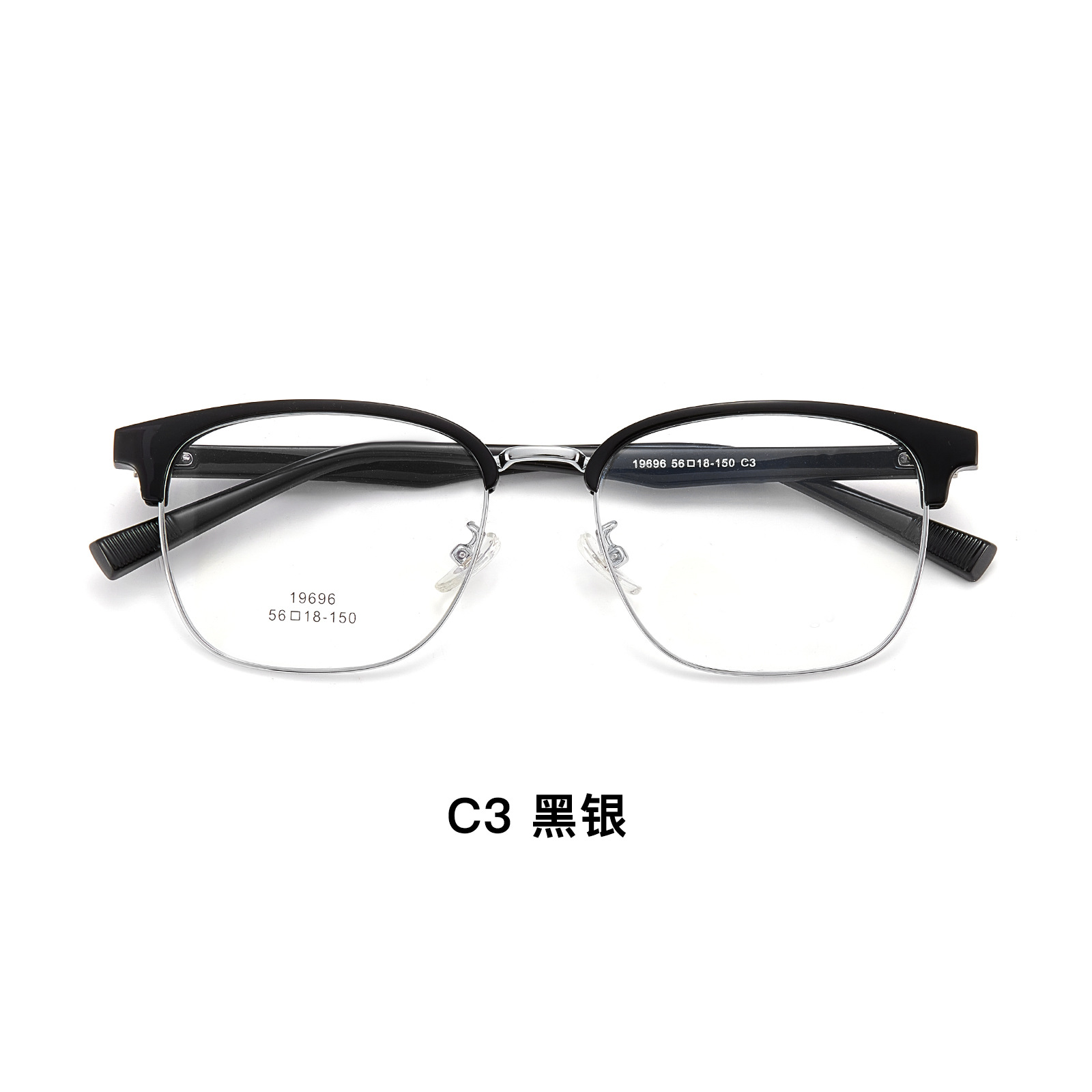 Gran cara hombre temperamento de negocios hombre ceja marco de gafas metálicas marco de gafas TR90 ultra-durazo marco de gafas mayorista con gafas