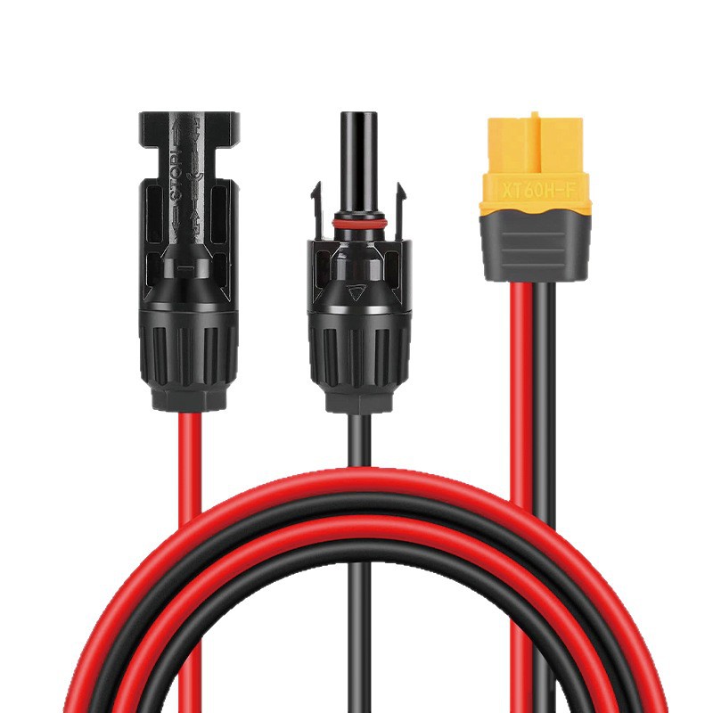 Cross-Border Export Mc4 to Xt60 Photovoltaic Connector Solar Extension Cable Mobile Energy Storage Battery Charging Cable